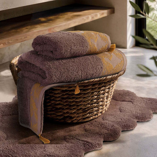 Nef-Nef Homeware Кърпа за ръце Homeware 30x50см Кафява 500гр/м²