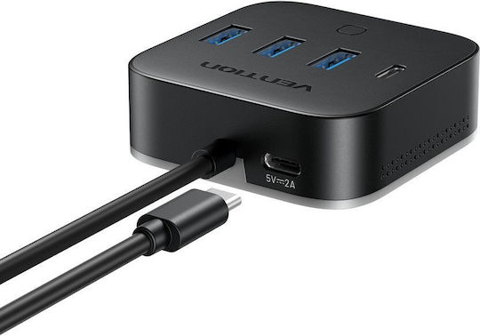 Vention IT Hub 4 Θυρών USB 3.0 με σύνδεση USB-A