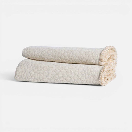 Nef-Nef Homeware Decore Фотьойл Throw Chenille 170x180см Екрю