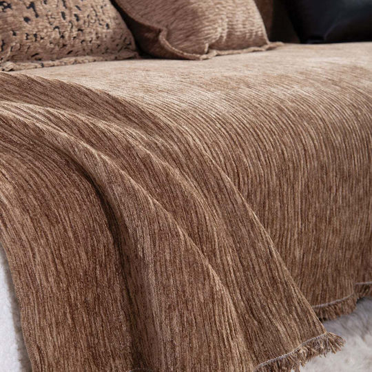 Nef-Nef Homeware Venezia Sesselüberwurf Chenille 170x180cm Grüne
