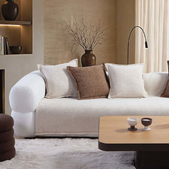 Nef-Nef Homeware Venezia Фотьойл Throw Шенил 170x180см Кафяв
