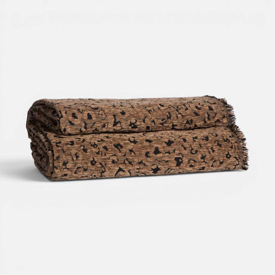 Nef-Nef Homeware Leopard Sofa Throws 2 Seater P170xL250cm Brown Nef-Nef Homeware Leopard Sofa Throws 2 Seater P170xL250cm Brown