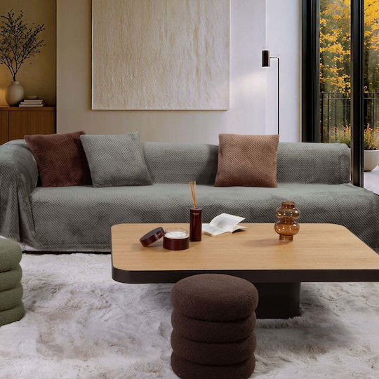 Nef-Nef Homeware Edinber Покривка За Триместен Диван Жакард 180x300см Зелен
