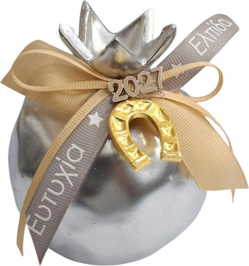 Kalliopi Silver Щастие За Дома Нар Сребрист Керамика 2027 8x10см Kalliopi Silver Щастие За Дома Нар Сребрист Керамика 2027 8x10см