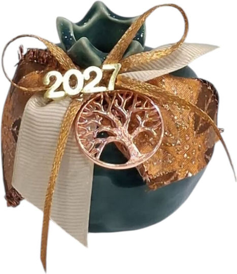 Kalliopi Silver Щастие За Дома Нар Зелен Керамика 2027 7x7см