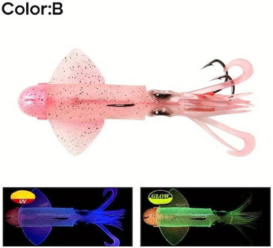 MAX Fluorescent Squid Jig 180gr Orange