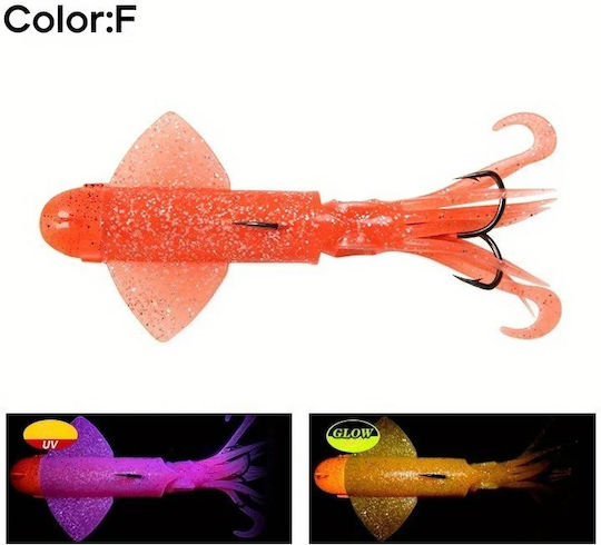 MAX Fluorescent Squid Jig 180gr Red
