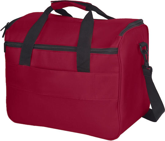CabinFly Geantă Voiaj Roșie cu Roți Din Țesătură M40xL20xÎ30cm