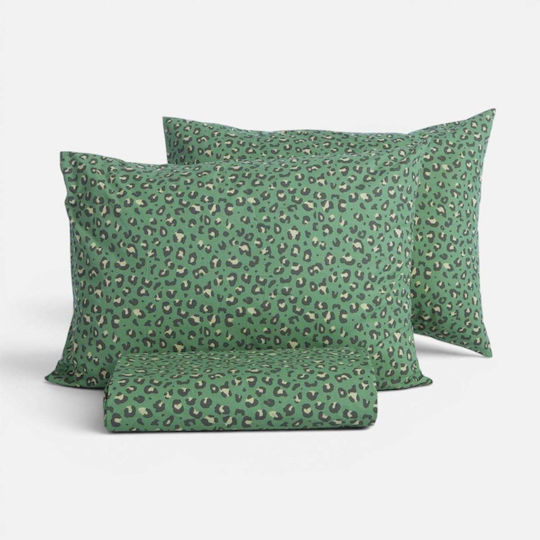 Nef-Nef Homeware Комплект Плик за Завивка 100% Памук 240x230cm Супердвойна с 2 Калъфки за Възглавници Бежов