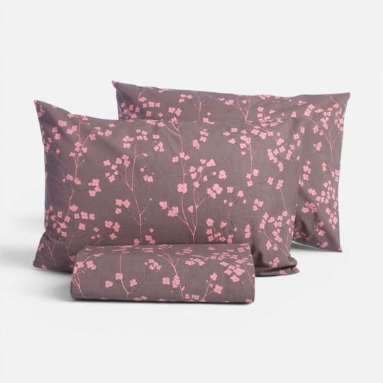 Nef-Nef Homeware Σετ Плик за завивка 100% памук 170x240cm Единичен с Калъфка за възглавница Зелен