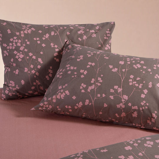 Nef-Nef Homeware Σετ Плик за Завивка 100% Памук 240x230cm Уплътнена с 2 Калъфки за Възглавници Green