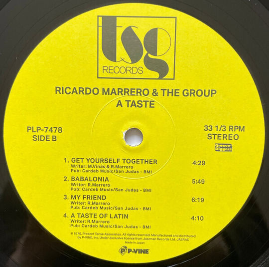 Ricardo Marrero & Group A Taste Vinyl