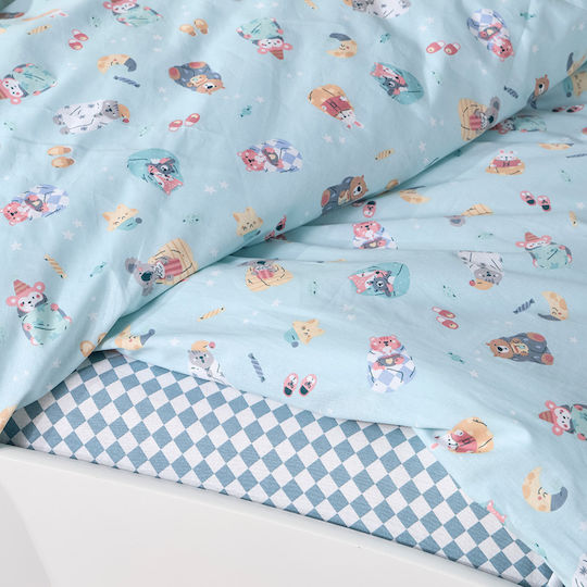 Kentia Σετ Σεντόνια Μονά Βαμβακερά Roomy 160x245cm 3τμχ