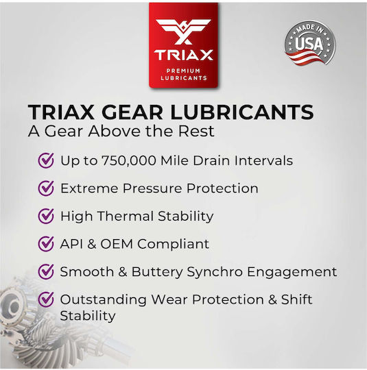 Triax Hd Gear Premium 85w-140 Gl-5 Ulei Diferențial Convertor 18.92l