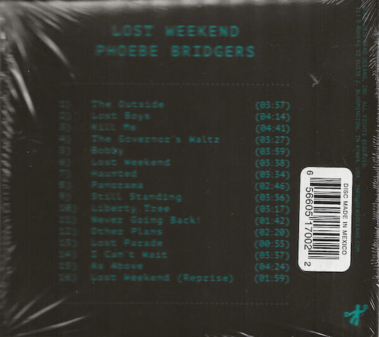 Phoebe Bridgers Lost Weekend Cd