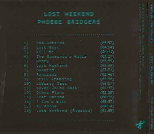 Phoebe Bridgers Lost Weekend Cd