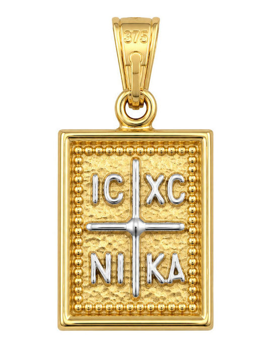 Μενταγιόν Κωνσταντινάτο Λευκόχρυσο 9K