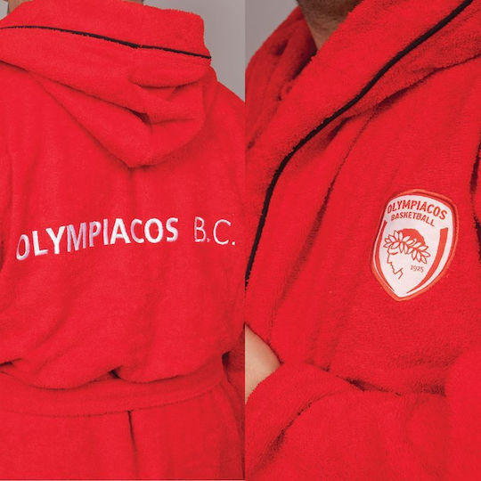 Palamaiki Βρεφικό Μπουρνούζι με Κουκούλα Κόκκινο