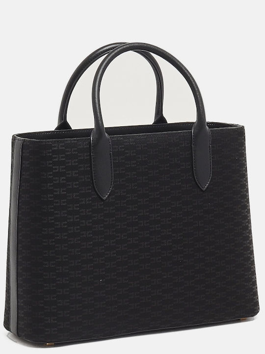 Fabric Women's Shoulder Bag Black