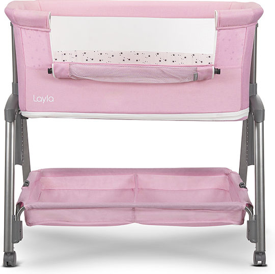 Lorelli Babywiege mit Matratze und Rädern Rosa