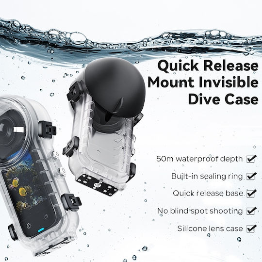 Водоустойчива Калъфка Amagsin Insta360 X4 Full Invisible 50 Метра