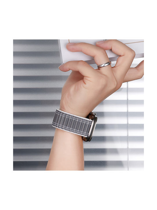 Hoco Λουράκι Υφασμάτινο Γκρι (Apple Watch Series 1/2/3/4/5/6/7/8/9/se/ultra1/ultra2)