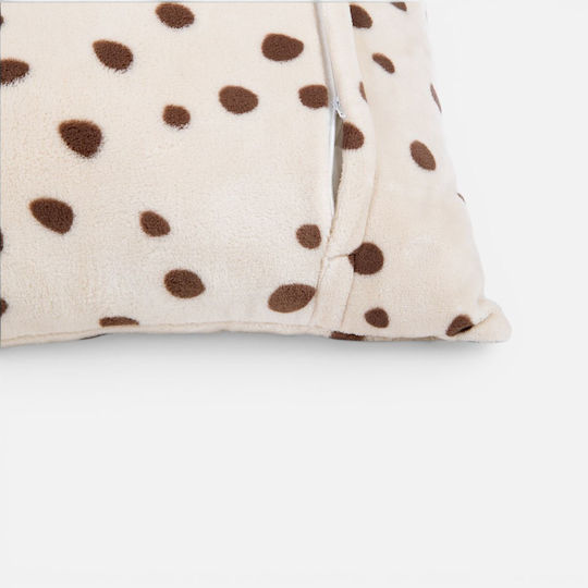 Nef-Nef Homeware Trust Sofa Cushion Velvet Beige 45x45cm