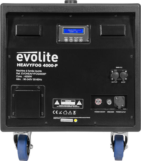 Evolite Heavyfog 4000p Μηχανή Χαμηλού Καπνού 4000w Dmx