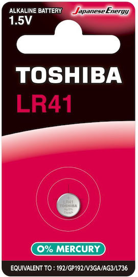 Toshiba V3GA Batterie Alkalisch für Uhren LR41 1.5V 1Stück