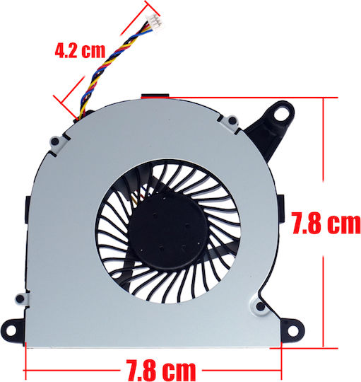 Ανεμιστηράκι Laptop Cpu Cooling Fan Intel Nuc 8i5bek Bsc0805ha-00 4 Pin Κωδ 81004