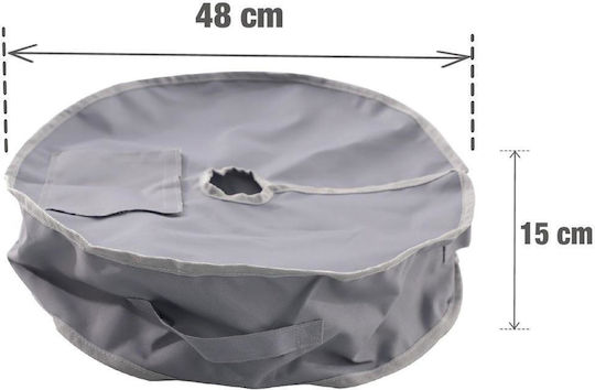 Naterial Стойка За Чадър Сив 48x48x15см 4 Бройки