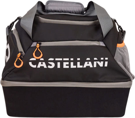 Dual Deck Black Waterproof Shooting Bag 12 Cartridge Boxes Castellani