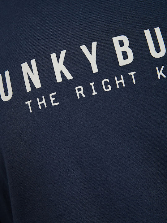 Funky Buddha Блуза с дълъг ръкав Тъмносин