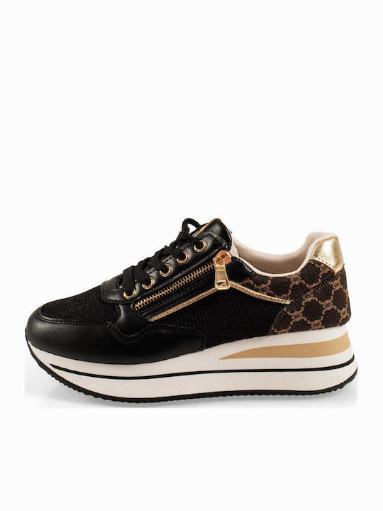Adidași Flatforms Pentru Femei Negri