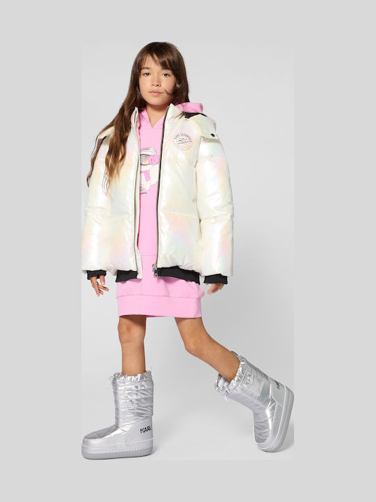 Kids Casual Short White Jacket