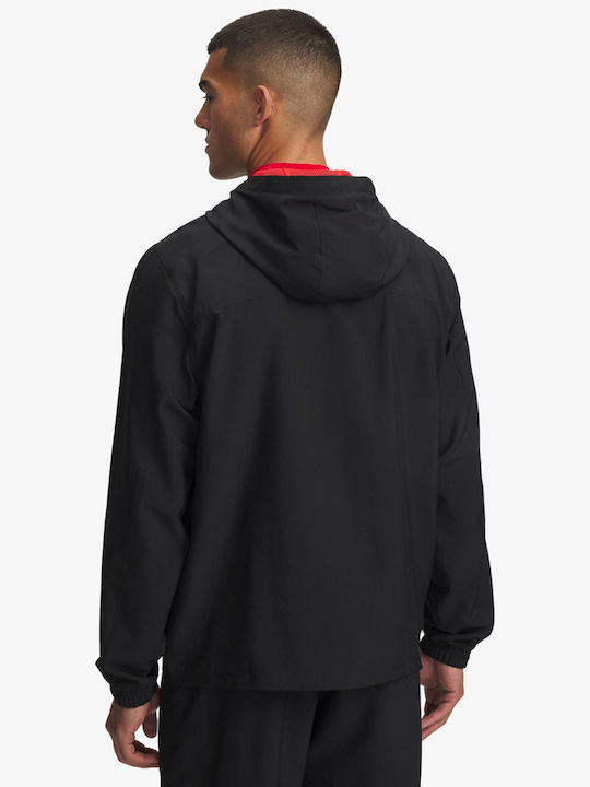 Woven Μπουφάν Black / Racer Red