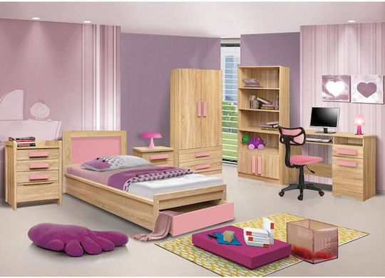 Παιδικό Γραφείο Playroom Ροζ 110x55x76.5cm