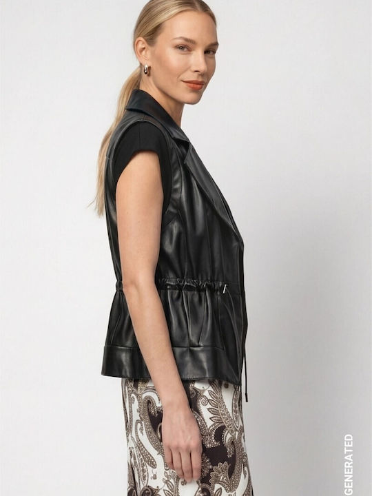 Damen Weste Schwarz