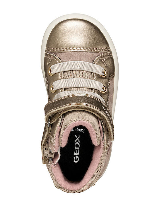 Kids Anatomic Sneakers with Hoop & Loop Closure Gold