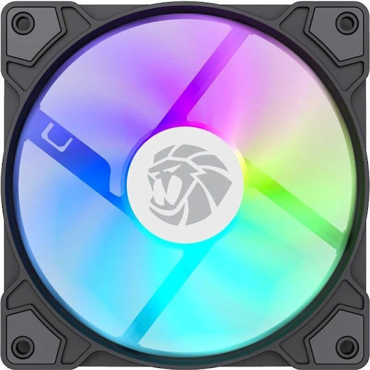 GameMax FN12A-S5 Вентилатор за кутия 120mm (1600rpm / 41cfm) с RGB Осветление и Свързване 3-Pin / 4-Pin PWM
