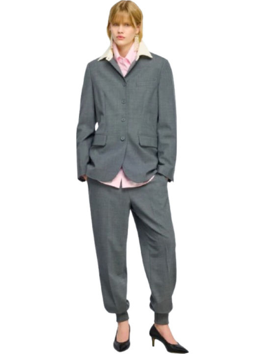 Women's Fabric Trousers Grey