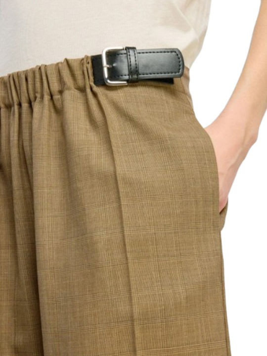 Women's Fabric Trousers Brown