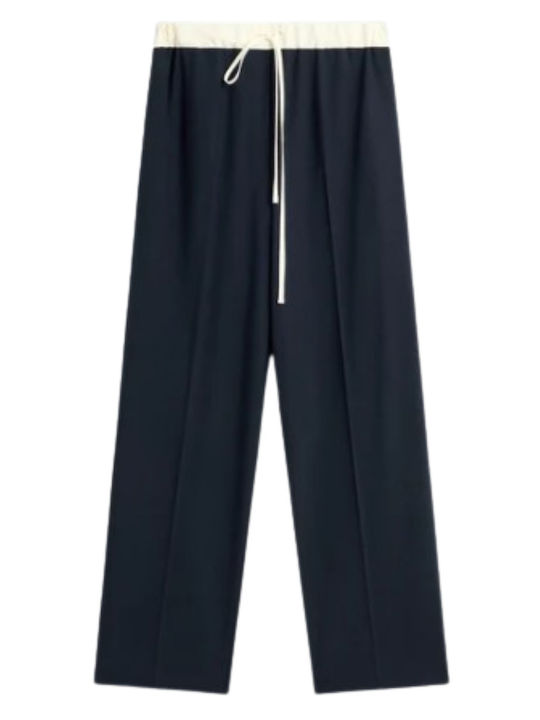 Women's Fabric Trousers Black/White