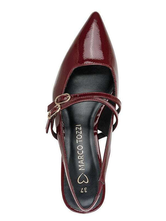 Pumps aus Burgundischem Lackleder