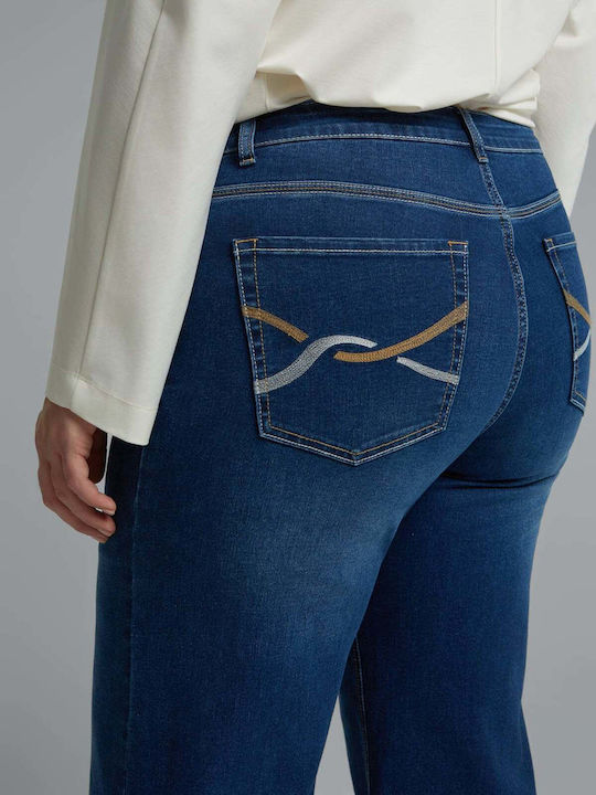 Дамски дънков панталон с Bootcut кройка