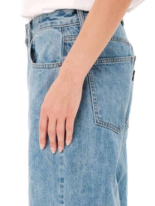 Hochgebirge Damen Jeans Hosen in Breit Bein Stil 262.EW44.94 Hellblau