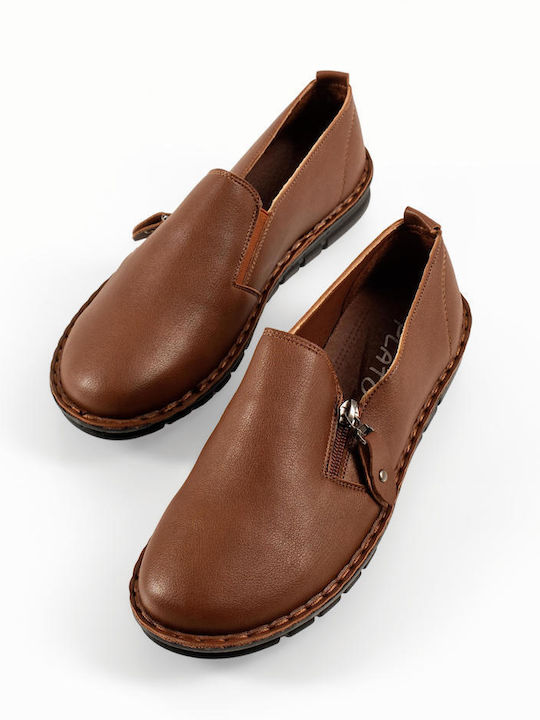 Women's Loafers in Brown Colour