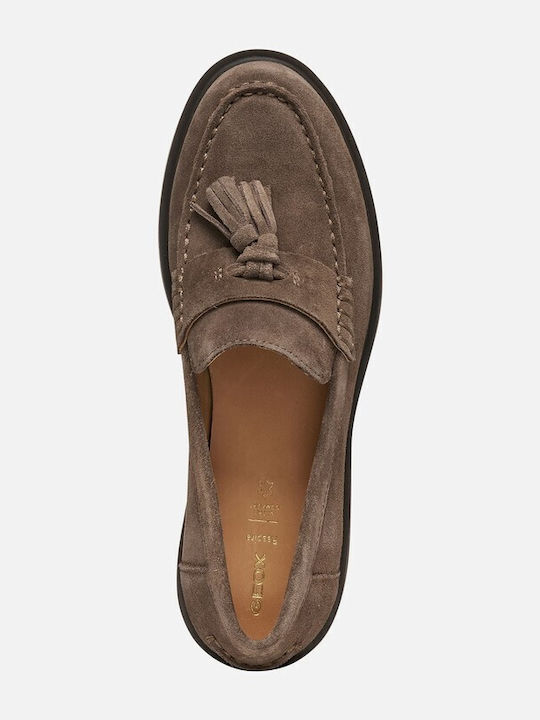 Spherica Ec1 Δερμάτινα Γυναικεία Loafers σε Καφέ Χρώμα