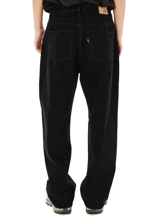Men's Baggy Black Jeans Pants