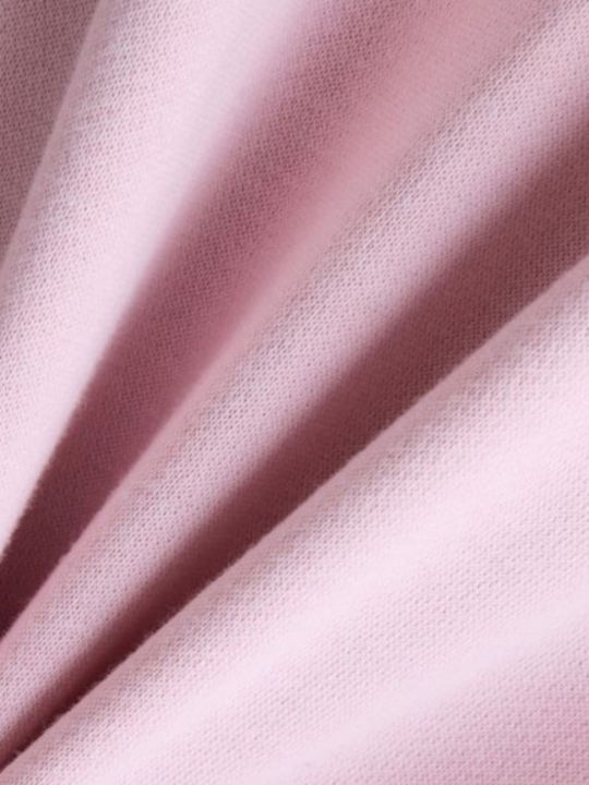 Long Women's Sweatshirt French Terry Pink